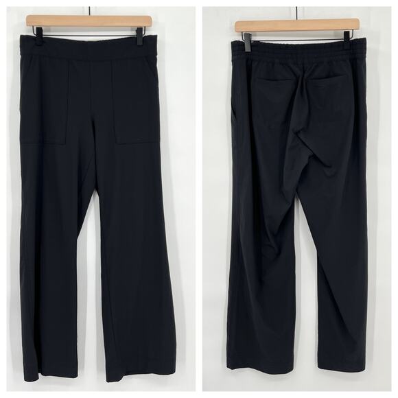 Athleta Pants - Athleta Black Pull On Wide Leg Pants Women's 8